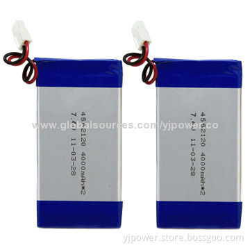 Polymer Li-ion Battery with 4,000mAh 7.4V